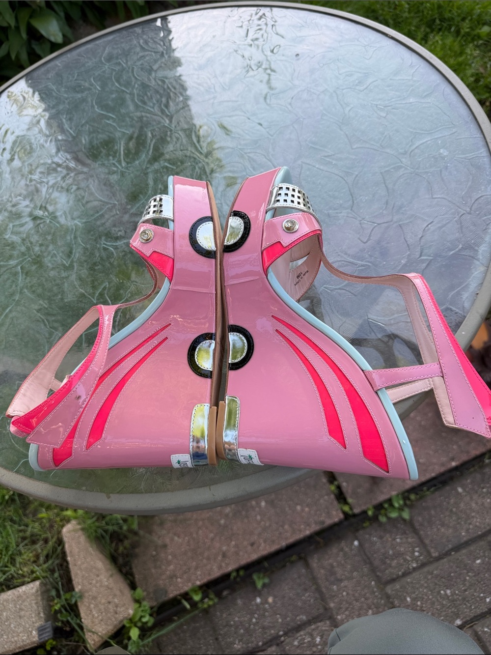 #Kate Spade Deanna pink Cadillac wedge